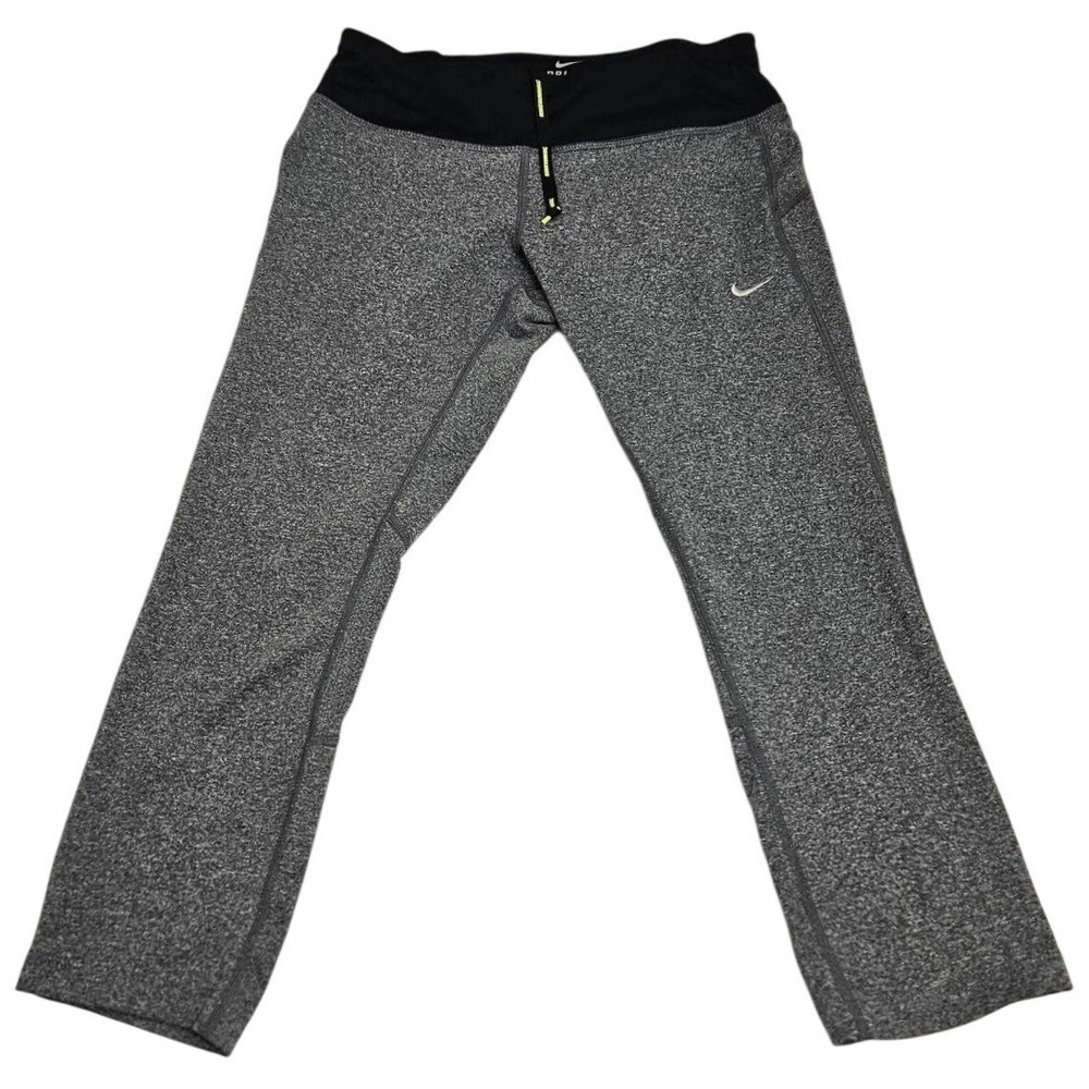 Nike Womens Dri-FIT Running Tights‎ Gray Heather Black Leggings SP140812SSA S